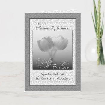 Small Civil Ceremony Gay And Lesbian Wedding Silver Front View