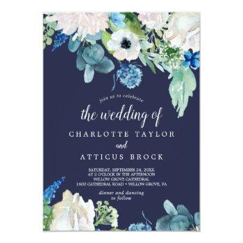 Small Classic White Flowers | Navy The Wedding Of Front View
