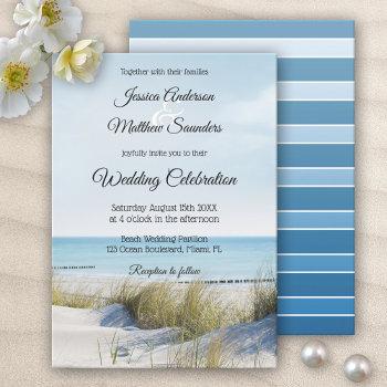 Small Coast With Dunes Beach Wedding Front View