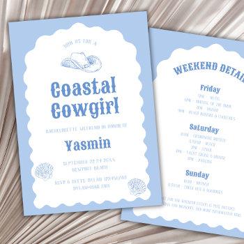 Small Coastal Cowgirl Wavy Nautical Bachelorette Weekend Front View