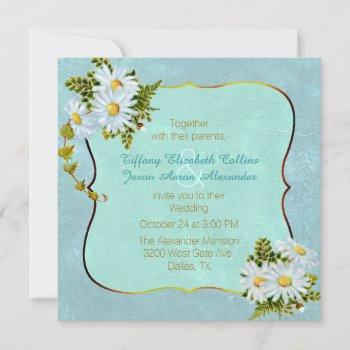 Small Colorful Antique Inspired Daisy Wedding Front View