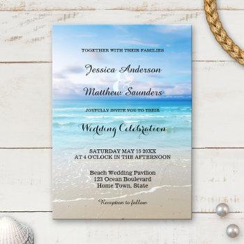 Small Colorful Beach Wedding Front View