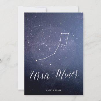 Small Constellation Celestial Table Number Ursa Minor Front View
