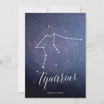 Small Constellation Star Celestial Table Number Aquarius Front View