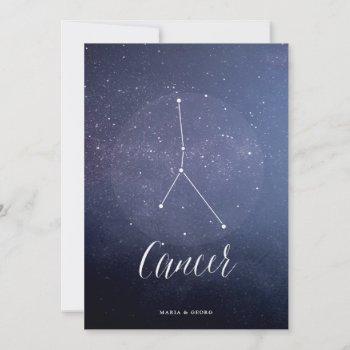 Small Constellation Star Celestial Table Number Cancer Front View