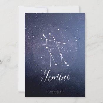Small Constellation Star Celestial Table Number Gemini Front View