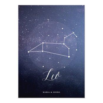 Small Constellation Star Celestial Table Number Leo Front View