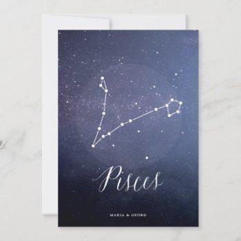 Small Constellation Star Celestial Table Number Pisces Front View