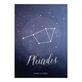 Small Constellation Star Celestial Table Number Pleiades Front View