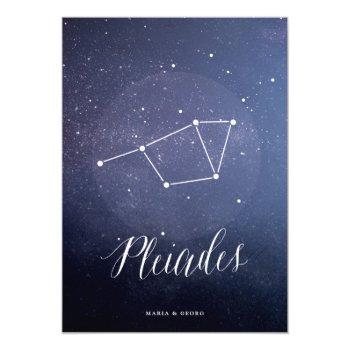 Small Constellation Star Celestial Table Number Pleiades Back View