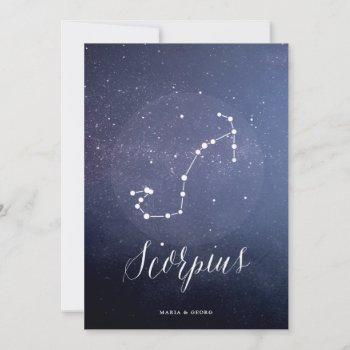 Small Constellation Star Celestial Table Number Scorpius Front View