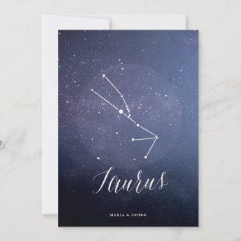 Small Constellation Star Celestial Table Number Taurus Front View