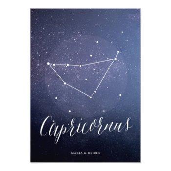 Small Constellation Star Table Number Capricornus Back View