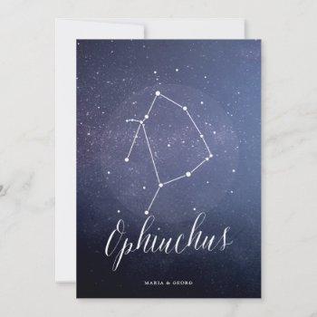 Small Constellation Star Table Number Ophiuchus Front View