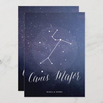 Small Constellation Starry Night Celestial Table Card Front View