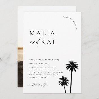 Small Contemporary Coastal Chic Wedding Photo Front View