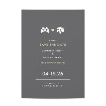 Small Controller Love Save The Date Front View