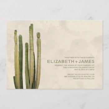 Small Country Cactus Wedding Front View