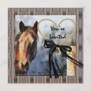 Small Country Horse Print Wedding Front View