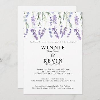 Small Country Lavender Wedding Front View