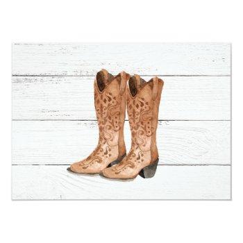 Small Country Love Western Rustic Thank You Note Back View