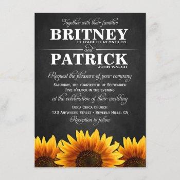 Small Country Western Sunflower Wedding Front View