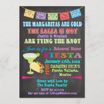 custom chalkboard mexican fiesta contact designer! invitation