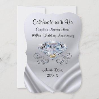 custom christian wedding anniversary invitations