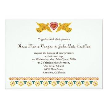 Small Customized Papel Picado Love Birds Updated Invitat Front View