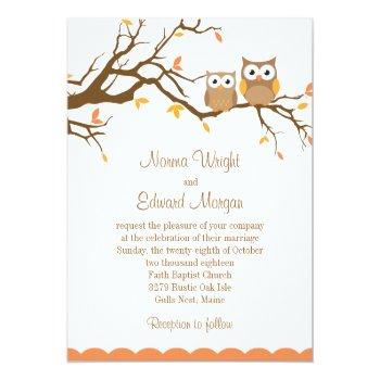 Small Cute Owl Wedding Front View