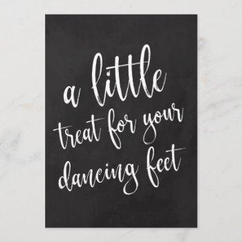 Small Dancing Shoes Affordable Chalkboard Wedding Sign Front View