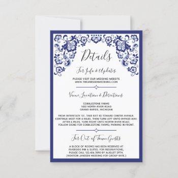 delfts blauw | delft blue dutch wedding details invitation
