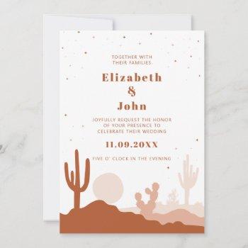 desert wedding invitation