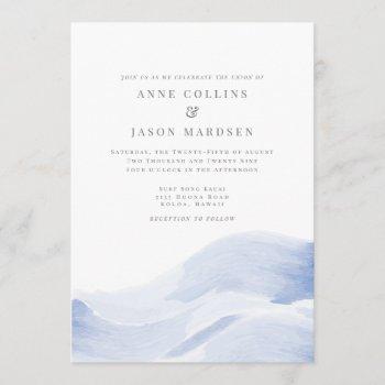 destination wedding invitation - ocean waves