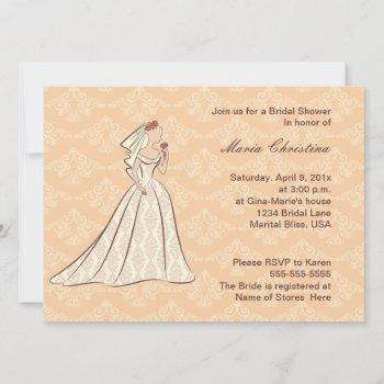 elaborate elegance bridal shower invitation