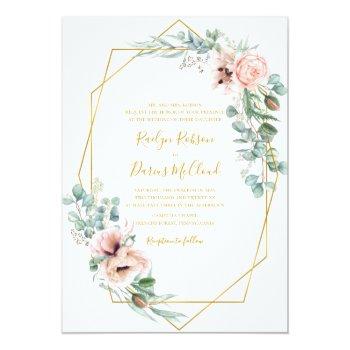 Small Elegant Blush Floral | Traditional Wedding Front View