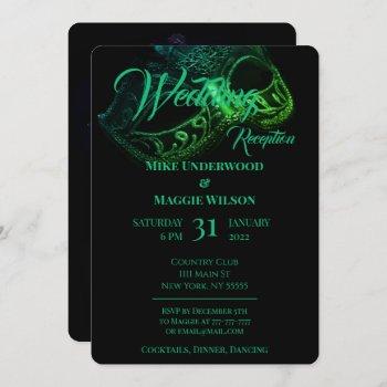 elegant evening wedding party invitation