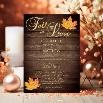 Small Elegant Fall In Love Rustic Wood Wedding Front View