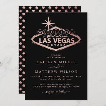 elegant las vegas destination wedding invitation