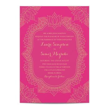 elegant mehndi wedding invitation