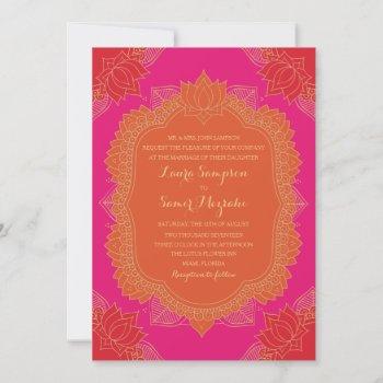 elegant mehndi wedding invitation