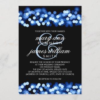 Small Elegant Wedding Blue Hollywood Glam Front View