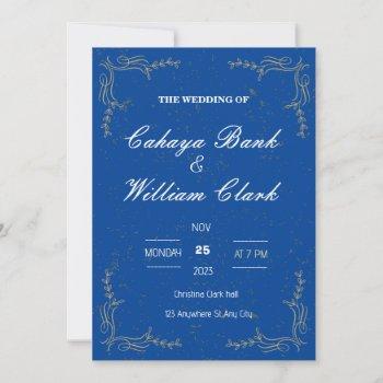 elegant wedding invitation 