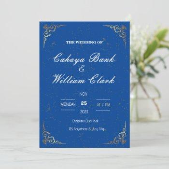 elegant wedding invitation 