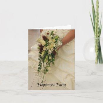 Small Elopement Party Announcement Front View