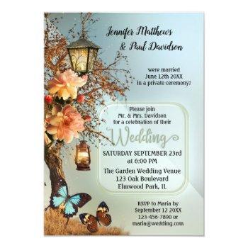 Small Enchanted Garden Geometric Post Wedding Party Front View