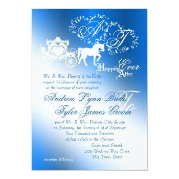 Small Enchanted Sapphire Blue Story Book Wedding Front View