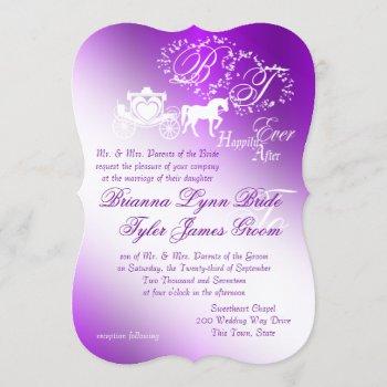 Small Enchanting Purple Fairytale Wedding Front View
