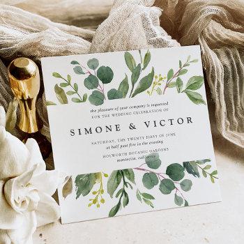Small Eucalyptus Grove Wedding  | Square Front View