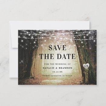 Small Evermore | Enchanted Fairy Forest | Amber Wedding Save The Date Front View
